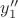 $y_1''$