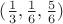 $(\frac{1}{3},\frac{1}{6},\frac{5}{6})$