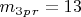 $ m_3_p_r=13 $