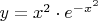 $y=x^2\cdot e^{-x^2}$