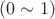 $(0\sim 1)$