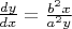 $\frac{dy}{dx} = \frac{b^2 x}{a^2 y}$