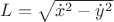 $L=\sqrt{\dot x^2-\dot y^2}$