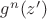 $g^n(z')$