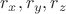 $r_x,r_y,r_z$