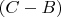 $(C-B)$