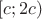 $[c;2c)$