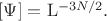 $[\Psi]=\mathrm{L}^{-3N/2}.$