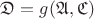 $\mathfrak{D}=g(\mathfrak{A},\mathfrak{C})$