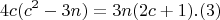 $$ 4c(c^2-3n)= 3n(2c+1)   .(3)  $$