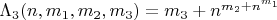 $\Lambda_{3}(n, m_1, m_2, m_3) = m_3 + n^{m_2 + n^{m_1}}$