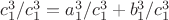 $c_1^3/c_1^3=a_1^3/c_1^3+b_1^3/c_1^3$