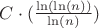 $C \cdot (\frac{\ln(\ln(n))}{\ln(n)})$