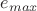 $e_{max}$