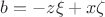 $b=-z\xi+x\zeta$