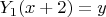 $Y_1(x+2)=y$