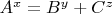 $ A^x = B^y +C^z $