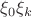 $\xi_0\xi_k$