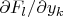 $\partial F_l/\partial y_k$