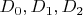 $D_0, D_1, D_2$