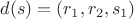 $d(s) = (r_1, r_2, s_1)$ $d(s) = (r_1, r_2, s_1)$