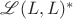 $\mathscr{L} (L,L)^{*}$