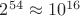 $2^{54}\approx10^{16}$