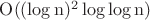 $\rm{O}((\log n)^2\log\log n)$