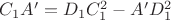 $C_1A'=D_1C_1^2-A'D_1^2$