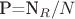 P=N_R/N