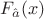 $F_{\hat{a}} (x)$