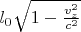 $l_0\sqrt{1-\frac{v_z^2}{c^2}}$