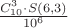 $\frac{C_{10}^{3}\cdot S(6,3)}{10^6}$