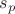 $s_p$