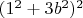 $(1^2+3b^2)^2$