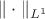 $\|\cdot\|_{L^1}$