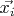 $\vec {x_i}$