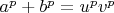 $a^p+b^p=u^pv^p$