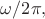 $\omega/2\pi,$ $\omega/2\pi,$