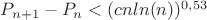 $P_{n+1} - P_n < (cnln(n))^{0,53}$
