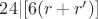 $24|[6(r+r')]$