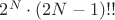 $2^N\cdot(2N-1)!!$