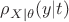 $\rho_{X | \theta}(y| t)$