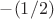 $-(1/2)$