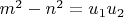 $m^2-n^2=u_1u_2$