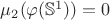 $\mu_2(\varphi(\mathbb S^1))=0$