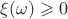 $\xi(\omega)\geqslant 0$