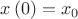 $x\left(0\right) = x_0$