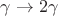 $\gamma \to 2 \gamma$