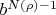 $b^{N(\rho)-1}$